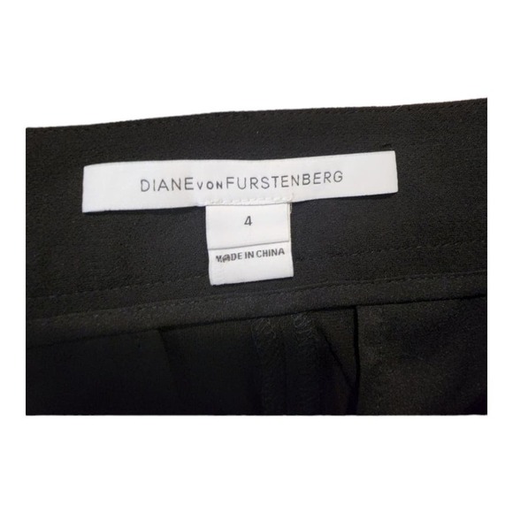 Diane von Furstenberg - Black w/ White Trim Shorts Sz 4 - Picture 5 of 7